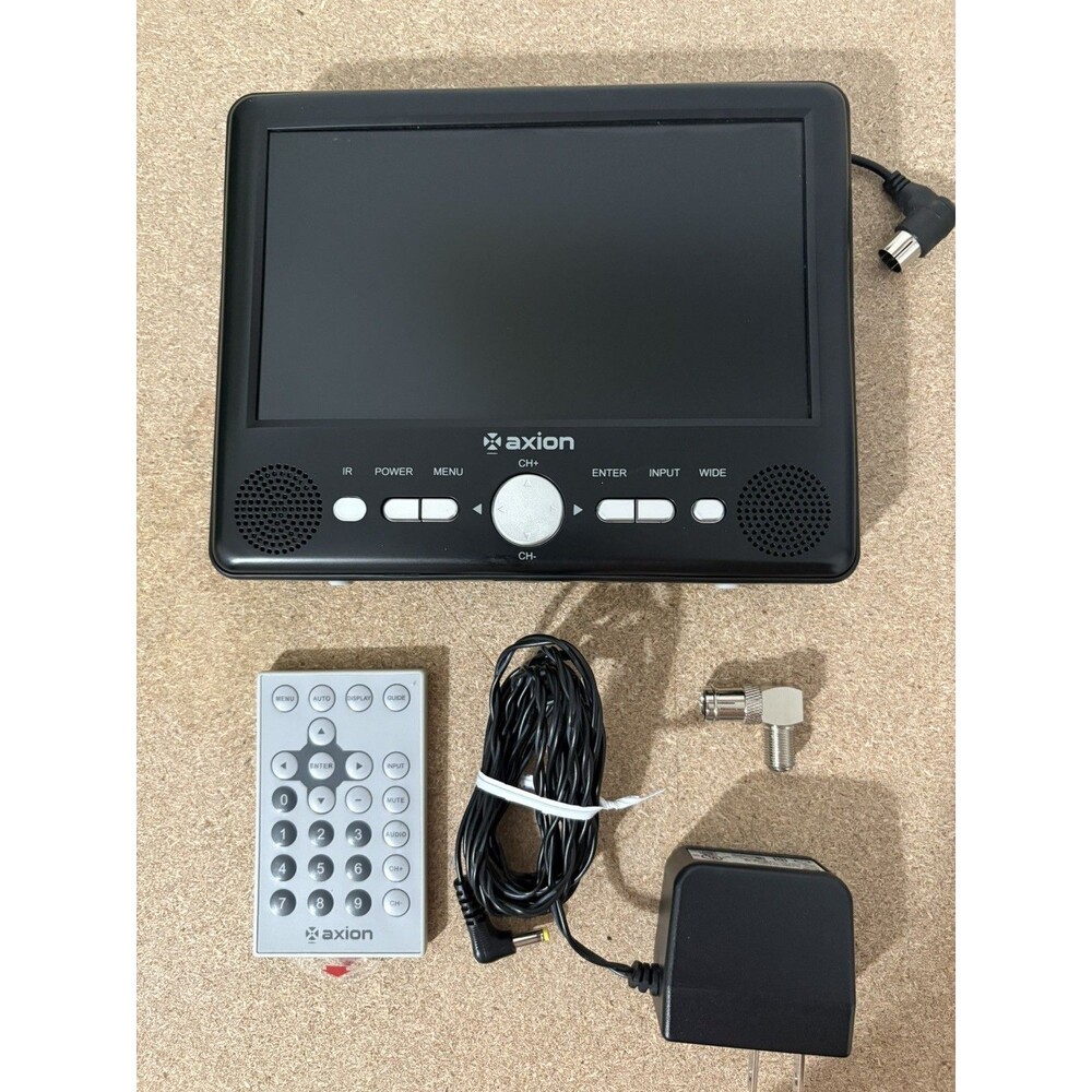 Axion 7” Portable Handheld TV LCD Screen Widescreen | Portable TV W Remote